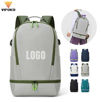 Sac à dos de sport multifonctionnel professionnel imperméable en Oxford avec logo personnalisé pour la salle de sport, les activités de plein air, le tennis et le pickleball