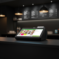 Impresora de Recibos Multifuncional FYJ-116 Todo en Uno con Pantalla Táctil Dual de Procesamiento Rápido, Máquina POS Integrada con Tableta