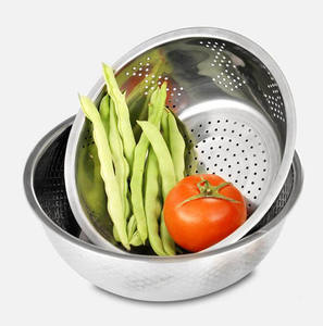 Cesta <span class=keywords><strong>de</strong></span> drenaje <span class=keywords><strong>de</strong></span> acero inoxidable Colador Fruta Arroz Vegetal Cesta <span class=keywords><strong>de</strong></span> lavado Colador <span class=keywords><strong>Escurridor</strong></span> - Product Image 5