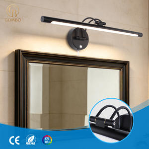 Lampes murales LED noires de style américain moderne, éclairage réglable pour tableaux, chambre, salon, salle de bain, hôtel - Product Image 1