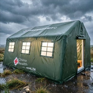 Carpa Médica Inflable Verde Militar China Health <span class=keywords><strong>de</strong></span> 5x4x2.8m con Diseño <span class=keywords><strong>de</strong></span> Techo para Rescate <span class=keywords><strong>de</strong></span> Emergencia y Almacenamiento <span class=keywords><strong>de</strong></span> Suministros - Product Image 2