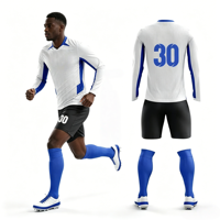 Maillots de football de haute qualité avec impression par sublimation, série d'uniformes de football, nouveau design, conception personnalisée OEM, maillot de football pour hommes