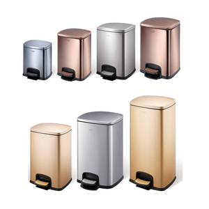 5l 8l 12l 20l 30l 40l 50l Stainless Steel Foot Pedal Kitchen Nordic Trash Bin Household Trash Can Hotel Room Dustbin