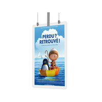 Pantalla de publicidad para autobús, dispositivo de montaje en pared superfino, 32 pulgadas, Android 7,1, 1GB, 8GB, ADS, software, Módulo 4G, parte trasera fija del controlador