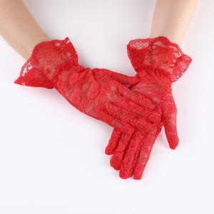 Gants de mariage en dentelle pour femmes Sexy Summer Cycling protection Bridal Gloves Short Wedding Hand Gloves - Product Image 2