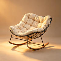 Fauteuil à bascule moderne d'extérieur en gros à prix abordable, fauteuil inclinable de salon, fauteuil à bascule souple de loisirs pour adultes et enfants à usage domestique