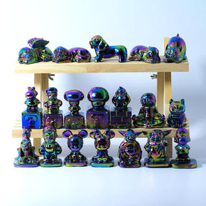 Cristaux d'Obsidienne en Titane Aura Vente en Gros Pierres de Guérison Produits Spirituels Ornements Fengshui de Méditation - Product Image 2