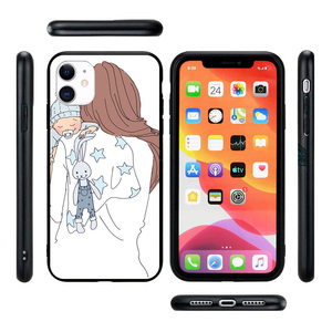 Thăng hoa trường hợp TPU PC trường hợp điện thoại với khoảng trống Tempered Glass chèn điện thoại trường hợp đối với <span class=keywords><strong>iPhone</strong></span> 17 Pro Max 16 15 x XS XR 7 8 cộng với - Product Image 4