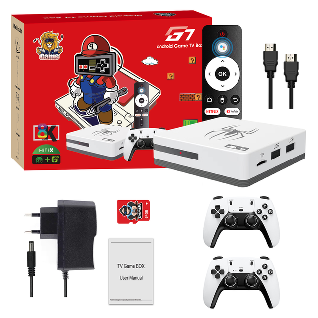 The Latest Classic Professional Game Box G7 Lite with Wireless Game Control Handle Professional 8k Video Game Console