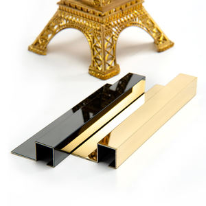 Garniture d'angle carrée <span class=keywords><strong>en</strong></span> forme de L <span class=keywords><strong>en</strong></span> U Carreaux muraux Garniture de carreaux <span class=keywords><strong>en</strong></span> acier inoxydable <span class=keywords><strong>Garde</strong></span> de coins pour meubles de sol - Product Image 2