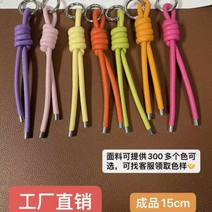 Porte-clés en cuir PU, forme ovale, accessoire de sac durable - Product Image 4