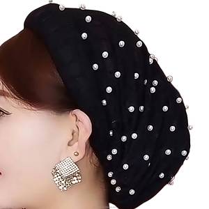 Nuevo pañuelo para la cabeza musulmánico para mujer, hecho de tela de malla, transpirable y ecológico, estilo indio, adecuado para la playa y todo tipo de ocasiones. - Product Image 6