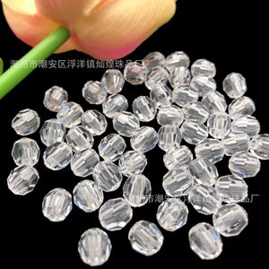 Acrylic Angle <b>Beads</b> 6-10mm 32 Facets Transparent DIY Jewelry Making Material Bulk Loose <b>Beads</b> - Product Image 1