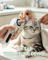 Appareil de thérapie auriculaire à l'ozone portable BLUEWORTH VOE-01 pour chiens et chats, traitement des infections d'acariens auriculaires et de l'otite, sortie d'ozone de 50 mg/h, clair