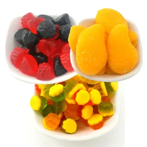 Toptan toplu ambalaj çeşitli gummies tatlı meyveli sakızlı jöleli şeker