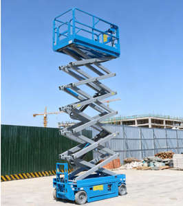 Platform Kerja Udara Hidrolik Bertenaga Sendiri Bersertifikat CE Baru yang Dapat Disesuaikan, Konstruksi Logam, Tali Kawat - Product Image 2