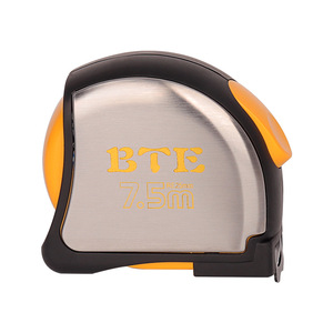 Bte Steel Tape Measure 7.5M Automatic Retract Push Button Lock Metric <b>Measuring</b> <b>Tool</b> For Construction And Woodworking - Product Image 1