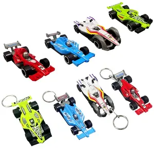 Cheap OEM Formula Car Model Bag Purse Key Chain Iron Vehicle Metal Diecast Toys Souvenir Gifts