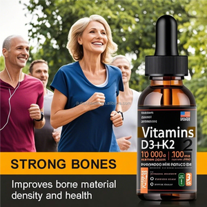 D3วิตามินดีสำหรับผิวของผู้หญิง K2ยาหยอดวิตามิน MCT น้ำมันโอเมก้า3 OEM อาหารเสริมเพื่อสุขภาพ - Product Image 4