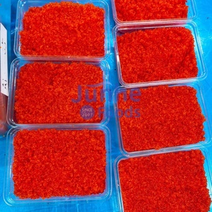 500g di Uova di Pesce Volante Giapponese Premium Certificato Halal, Aromatizzate allo Yuzu, Topping per Sushi, Confezione in Scatola, Snack di Frutti di Mare Conservati e Congelati - Product Image 3