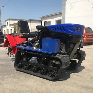 Agricultural Multifunctional Small 35HP Diesel Farm Rubber Track Mini Crawler Tractor for Paddy Field