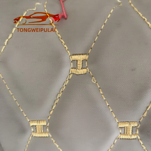 עור PVC מרופד ומובלט לשטיחי רכב, תיקים, ספות ועיצוב הבית - רקמה תלת-ממדית בהתאמה אישית עם גב סרוג עמיד בפני שחיקה - Product Image 3