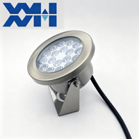 Hittebestendige SS316L IP68 RGBWA LED onderwater spotfonteinverlichting voor grootschalige projecten aan zeegelegen fonteinen