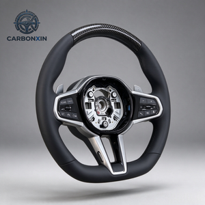 Volante de Fibra de Carbono Personalizado para BMW CS G F F30 F20 F10 E46 M2 M3 M5 G20 G80 E90 E87 E38 F87 G28 G30 G38 G60 G87 X3 X5 M8 - Product Image 6