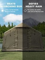 Tente de camping familiale gonflable quatre saisons, grande, ouverture automatique rapide avec pompe manuelle, luxe, vert aurore