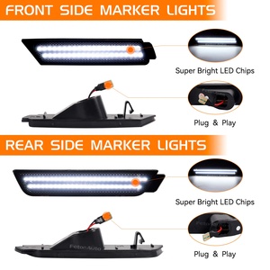 Năng động khởi động Side Marker Lights đối với Chevrolet Chevy Camaro Ss RS ZL1 LED trắng tuần tự Repeater Blink chỉ số đèn - Product Image 3