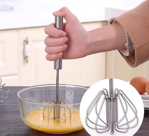 <span class=keywords><strong>Fouet</strong></span> batteur à œufs rotatif automatique, mousseur à lait semi-automatique en acier inoxydable pour crème fouettée, ustensile de <span class=keywords><strong>cuisine</strong></span> - Product Image 5