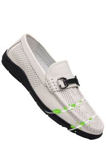 Summer Autumn New Style Breathable Height Increasing Slip-On Leather <b>Shoes</b> <b>Driving</b> & Casual Men's <b>Shoes</b> Size 38-43 - Product Image 3