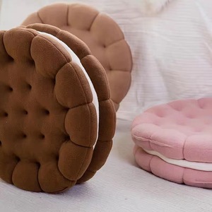 Cojín de Sofá Creativo y Bonito con Forma de Sándwich Estilo Nórdico, Relleno de Algodón PP, Personalizable para Estudiantes - Product Image 2
