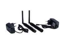 En stock, émetteur-récepteur sans fil 2.4G DMX512 de couleur noire, contrôleur DMX pour l'éclairage de scène, DMX512 sans fil
