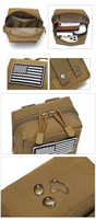 Sac de taille tactique du système Molle avec doublure en polyester 600D Pochette médicale à la mode pour téléphone et accessoire d'outils EDC