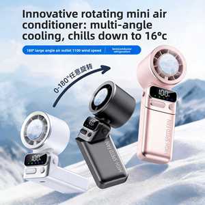2026 New Model ABS Handheld <b>Fan</b> Ice Compress Cooling Adjustable Wind Speed Compact Portable <b>Neck</b>-Hanging USB Perfect Gift for - Product Image 4