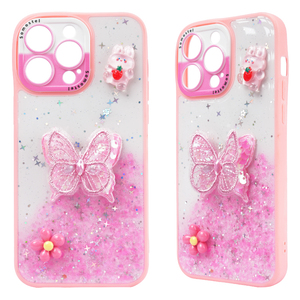 Ốp điện thoại 3D hình bướm hoạt hình dành cho nữ, có lớp bảo vệ chống rơi cho iPhone 14 15 - Product Image 3