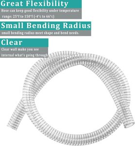 6 Inches High Pressure UV Resistant Non-toxic <strong>Spiral</strong> PVC Reinforced Spring Flexible <strong>Hose</strong> 100m - Product Image 4