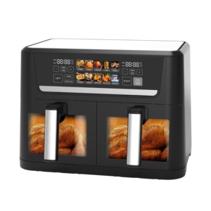 Eytronic 2024 Nouvelle <span class=keywords><strong>Friteuse</strong></span> à air à double panier de capacité XL avec <span class=keywords><strong>boulanger</strong></span> réglable en acier inoxydable 8L 10L - Product Image 2