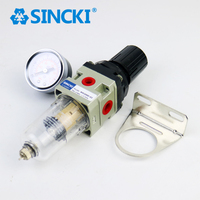 Regulador de Filtro de Aire Comprimido Serie AW SINCKI, Separador de Agua y Aceite AW1000 a AW5000