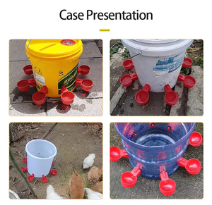 Plastic Chick Drinker and Feeder Hens Quail Birds <b>Drinking</b> Bowls Quail Waterer-for Abreuvoirs Poulet All Animal Drinkers - Product Image 6