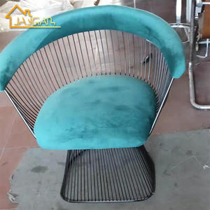 Silla de brazo de tela de diseñador clásico, sillón de salón de tela para dormitorio, tapizado, de terciopelo - Product Image 2