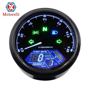 Motorefit Bảng Điều Khiển Xe Máy Đồng Hồ Tốc Độ Ban Đêm Tầm Nhìn Quay Số Đo Dặm LED <span class=keywords><strong>Speedo</strong></span> Chỉ Báo Kỹ Thuật Số Tachometer Nhiên Liệu <span class=keywords><strong>Meter</strong></span> <span class=keywords><strong>Speedo</strong></span> - Product Image 1