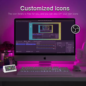 Nouveau clavier StreamDeck Mini, contrôleur de <span class=keywords><strong>jeu</strong></span>, interface USB-C, touches rétroéclairées programmables, fonctions multimédias pour <span class=keywords><strong>Mac</strong></span> - Product Image 6