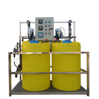 Unité de préparation de polymères 500l 1000l 1500l 2000l, dispositif de dissolution, système de dosage chimique