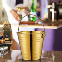 Refroidisseur à vin en acier inoxydable 304, seau à glace portable et durable pour bar, KTV, design moderne, pour la maison, l'hôtel, usage commercial, vin, saké, bière