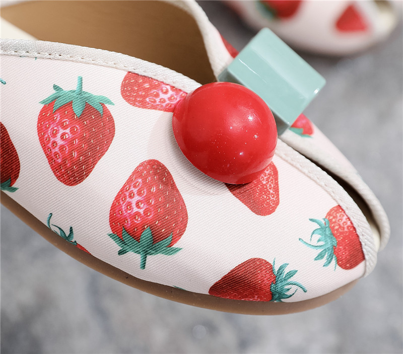 Cheap Casual Shoes Fashion Women Sandals Slippers Flat Cherry Beach Slippers Girls