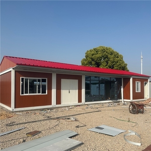 Maison préfabriquée modulaire de 20 pieds à bas prix du fabricant, maison conteneur mobile en verre pour appartement, hôtel, fabriquée en panneaux sandwich en acier - Product Image 3