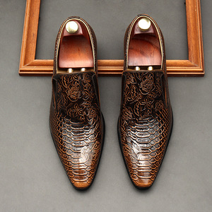 Chaussures habillées formelles pour hommes, chaussures en cuir de style italien avec lacets, chaussures décontractées artisanales, chaussures Oxford pour hommes - Product Image 6