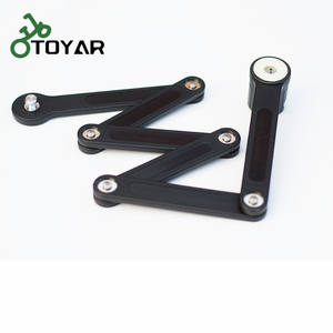 Verrou de vélo pliant avec support flexible dans un Design <span class=keywords><strong>Compact</strong></span>, verrouillage sécurisé et anti-rayures pour les deux roues, Six verrous pliants - Product Image 2